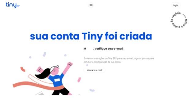Como criar conta no Tiny ERP